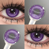 Purpdrank  2Pcs Color Contact Lenses for Eyes Anime Cosplay Colored Lenses Red Lens Blue Multicolored Lenses Cosmetic Beauty Lens