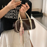 Purpdrank  Mini Square Top-handle Bags For Women Contrast Color Small Boston Shoulder Crossbody Bag 2025 New Luxury Designer Handbags