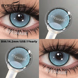 Purpdrank  1pair Colored Contact Lenses Soft Brown Eye Contacts High Quality Gray Beauty Pupils Yearly Korean Pink Eyes Lenses