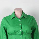 Purpdrank  Summer Women Sexy V Neck Long Sleeve Shirt Fashion Tops Tee Lady Casual Shirts OL Blouse Tops