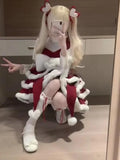 Purpdrank  Winter Christmas Sweet Lolita 2 Piece Sets Fit Chic Blouses + Fuzzy Fluffy Dresses New Kawaii Slim Fashion Warm Cute Outfit