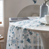 Purpdrank   French Romantic Jacquard Tablecloth Ultra-Transparent Gauze Christmas Decor for Shooting 2Pcs Washable Table Mat for All Seasons