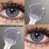 Purpdrank  1pair Colored Contact Lenses Soft Brown Eye Contacts High Quality Gray Beauty Pupils Yearly Korean Pink Eyes Lenses