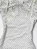 Purpdrank   2000s Japanese Style Slim Bow Polka Dot Sleeveless Tops Y2k Harajuku Vintage Sweet Camis Summer Subculture Kawaii Tees Women