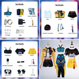 Purpdrank  Rumi Mira Zoey Cosplay KPop Cosplay Costume Wig HUNTR/X Uniform Women Suit Dress Halloween Party Role Playing Outfits