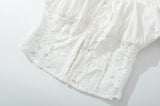Purpdrank  Sexy White Embroidery Hollo out Lace Bow Ruched Chest Sexy Corset Women Summer Tank Tops Covered Hook Buttons Slim Crop Top