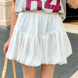 Purpdrank  Elegant High Waist Women's Cake Short Skirts 2025 New Spring Summer Korean Casual Ball Gown Mini A-line Skirts Female