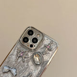 Purpdrank  Luxury Plating 3D Butterfly Star Phone Case For iPhone 12 13 14 11 15 Pro Max X XR TPU Glitter Cover For iPhone 14Pro 13 Pro Max