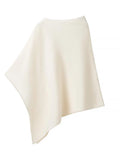Purpdrank  Draping Irregular Shawl Pullover Knitwear Loose Elegant Knitted Cape French Minimalist Cloak Knit Sweater Women Fashion Top New