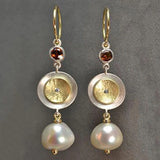 Purpdrank - Exquisite Fashion Silver Color Water Imitation Pearls Drop Earrings for Women Shiny Red Green Round Imitation Pearls Earrings