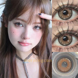 Purpdrank  bingc Colored Contact Lenses for Eyes 1pair Cosplay Prescription for myopia0-800degrees Contact Lenses Yearly Halloween Myopia