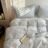 Purpdrank  Pure Cotton Comforter Cover Skin-friendly Duvet Cover Adults Kids Room Quilt Cover Soft Bedding 이불커버 (Pillowcase Need Order)