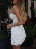 Purpdrank  Sexy backless corset white mini summer dress women bodycon short prom party dresses woman elegant birthday evening dress vestido