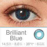 Purpdrank  Natural Color Contact Lenses for Eyes 3 Tone Color Lens Gray Contact Lens Yearly Fashion Blue Contact Lens Colored Eye Contacts