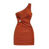 Purpdrank  Sexy Slim Fit Summer Hollow out Skirt Short Sleeveless Midi Dress Polyester Fabric Polyester Content 95% And above