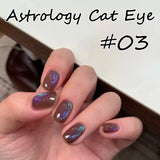 Purpdrank  1Pcs 10ML New Blue Nails Whitening Nail Art Super Flash Purple Blue Glass Bead Cat Eye Gel Nail Polish Autumn Nails