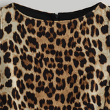Purpdrank  Spring New Women's Style Slim Fit Versatile Animal Print Round Neck Sleeveless Mini Dress