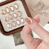 Purpdrank  TC Pure Lust Golden Light Heroine Cat Eye Gel Nail Polish New Whitening Ice Transparent Super Flash Nail Art Nail Supplies