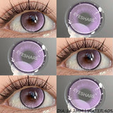 Purpdrank  1 Pair Cosplay Contact Lenses for Eyes Colored Fashion Pink Contacts Lens Purple Cosmetic Pupil Yearly Contact Lenses