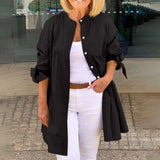 Purpdrank  Elegant Women Shirt Top Elegant Women's Long-sleeved Shirt Collection Versatile Workwear Party Tops Vacation for Stylish