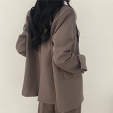 Purpdrank Fall Fashion Long Sleeve Blazer Mujer Pant Sets Blazers Women 2024 Casual Womens 2 Piece Outfit Set Suits Outwear