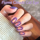 Purpdrank  1Pcs 10ML New Blue Nails Whitening Nail Art Super Flash Purple Blue Glass Bead Cat Eye Gel Nail Polish Autumn Nails