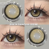 Purpdrank  1 Pair Color Contact Lenses Cosmetics Natural Brown Pupils Blue Eyes Contacts Lens Makeup Beauty Green Contacts Lens