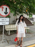 Purpdrank  Elegant Belt Black Mini Skirt Women Fashion White Mesh Patchwork Pleated Skirts Summer Harajuku Korean A Line Faldas New