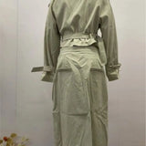 Purpdrank  Two Piece Set Women Dress Sets Belt Midi Skirts Cardigan Coats Suits A Line Loose Fit Casual Frock Skirt Office Lady Spring