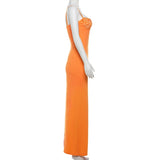 Purpdrank  Lace Trim Sexy Backless Party Club Birthday Maxi Y2K Dress for Women Summer 2025 Sleeveless Bodycon Split Long Dresses Outfits