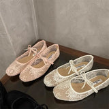 Purpdrank  Elegant Women's Leather Shoes Comfort Bow-Knot Low Heels Ballet Flats Female Footwear Modis Comfortable Butterfly New Ballerinas