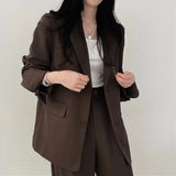 Purpdrank Fall Fashion Long Sleeve Blazer Mujer Pant Sets Blazers Women 2024 Casual Womens 2 Piece Outfit Set Suits Outwear