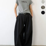 Purpdrank  Low Waist Wide Leg Suit Pants for Women American Loose Style Autumn Slimming Straight Casual Trousers Polyester Fabric