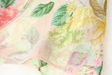 Purpdrank  Fashion Semi Sheer Floral Print Wood ears Ruffles V neck Pullover Shirt Women Full Flare Sleeve Loose Chiffon Blouses Tops