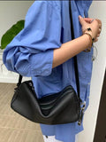 Purpdrank  New Double Zipper Pillow Bags Commuter Versatile Crossbody Niche Design Single Shoulder Underarm Bag for Women