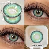 Purpdrank  2Pcs Soft Lenses Blue Contacts Gray Lenses Yearly Fashion Color Contact Lenses for Eyes Beauty Eye Color Makeup Pupils