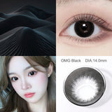 Purpdrank  OMG & Supersize Color Contact Lenses 14.0/14.5mm 6 Months Brown Lenses Gray Pupils  Black Lenses
