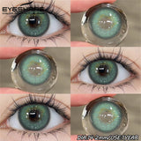 Purpdrank  Colored Contact Lenses for Eyes 2pcs Soft Black Lens Eye Fashion Blue Beauty Pupils Gray Contact Brown Eyes Makeup Lens