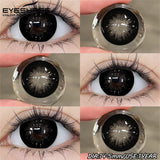 Purpdrank  1Pair Natural Brown Contact Blue Eyes Lenses High Quality Gray Eye Contacts Green Pupils Yearly Colored Contact Lenses