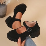 Purpdrank  Patent Leather High Heels Mary Jane Shoes for Women Fashion Buckle Strap Platform Pumps Woman Japanese Thick Heel Lolita Shoes