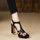 Purpdrank  Fashion Open Toe Pole Dance Shoes Stiletto Mujer New 2025 Women Platform Gladiator Sandals Pumps