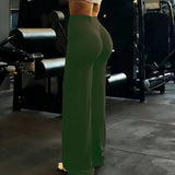 Purpdrank  Pilates Straight Yoga Pants Women's New Straight-Leg Hip-Lifting Slimming Fitness Sports Tight-Fitting Fitness Hip-Lifting Pants