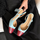Purpdrank   Fashion Leather Slingbacks Women's Sandals Fashion High Heels Formal Ladies Shoes Sexy Party Sandals Dress Wedding Party Shoes