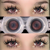 Purpdrank  Pink Colored Contacts Lenses with Myopia Yearly Red Colorcon Cosplay Cosmetic Makeup Pupils Colorful Lens for Eyes