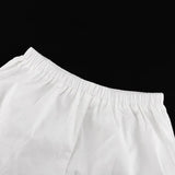 Purpdrank  Spring/summer 2025 Cotton Casual Suit Women's Solid Color Sleeveless Loose Suspender Top and Shorts Two-piece Suit