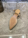 Purpdrank  New Rivet Head Sandals Women Summer Pointed Toe Thick Heel Fashionable Versatile Rubber Bottom Single Shoes