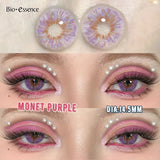 Purpdrank  Pink Colored Contacts Lenses with Myopia Yearly Red Colorcon Cosplay Cosmetic Makeup Pupils Colorful Lens for Eyes