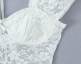 Purpdrank  Sexy White See Through Lace Bra Chest Tank Tops Women Short Sleeve Perspective Hollow Out Push up Back Crop Tank Girl Tee