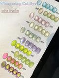 Purpdrank  TC 10ML New Star Bamboo Cat Eye Nail Supplies Pavilion Strobe Green Glass Bead Cat Eye Magnetic Gel Polish Summer Nails