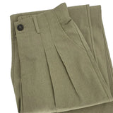 Purpdrank  Women Casual Loose Straight Pants High Waisted Button Wide Leg Trousers Pleated Long Culottes Pants Elastic Trouser with Pockets
